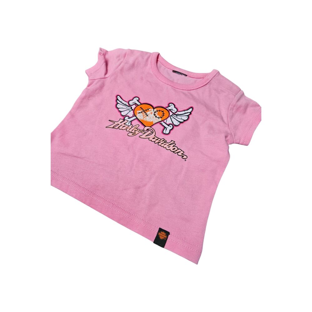 Harley-Davidson pink Tee Shirt Baby Size 18 Months